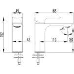 Turkuaz Cerastyle Hera Lavabo Bataryası (166-152mm)
