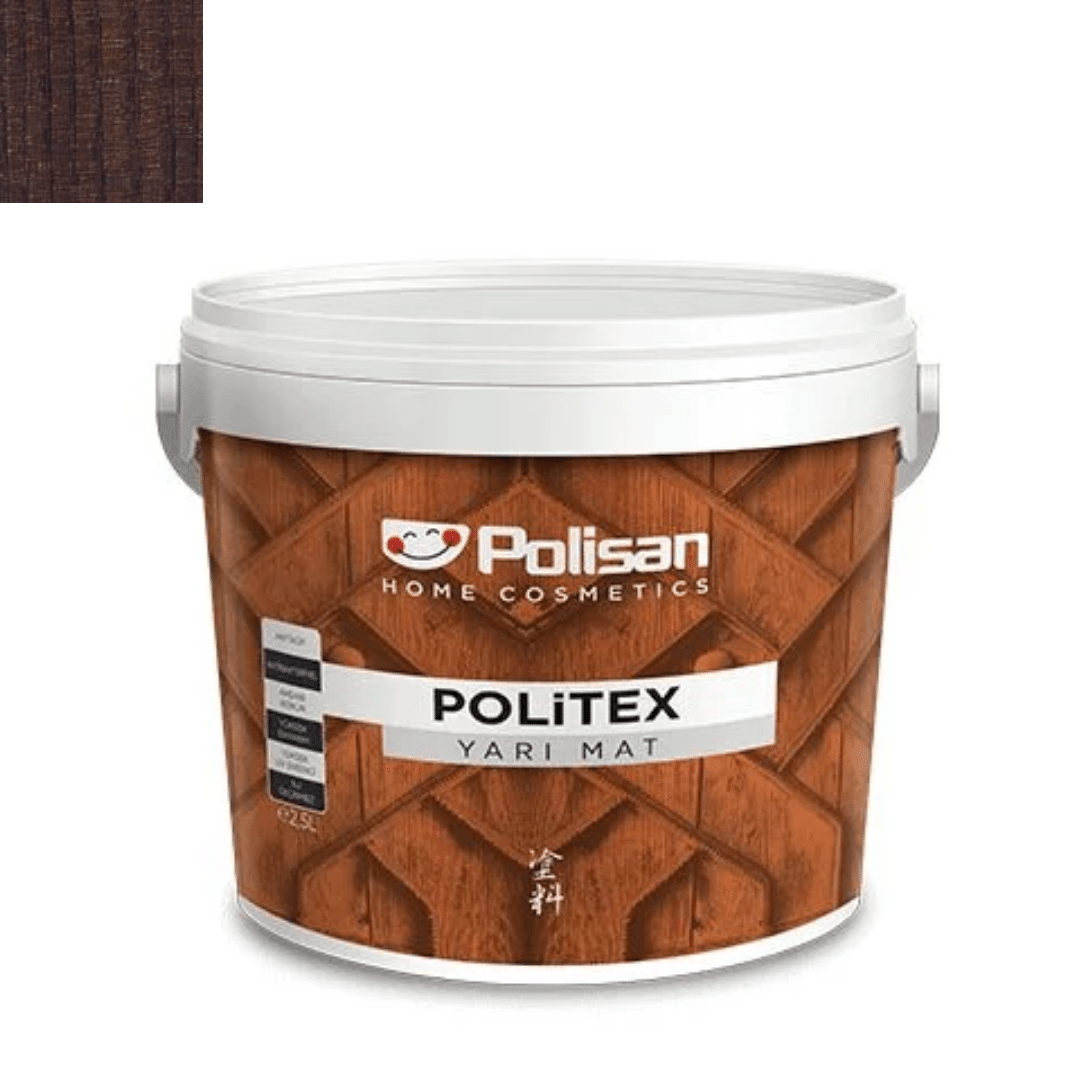 POLİSAN NATURA POLİTEX DEKORATİF YARIMAT CEVİZ 2.5 LT