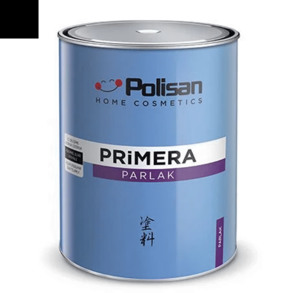 POLİSAN PRİMERA PARLAK SENTETİK SİYAH BOYA 0,75L