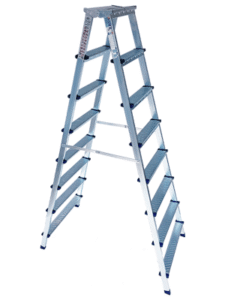 Saraylı 1208 Metal Çift Çıkışlı 8+8 Basamaklı Merdiven