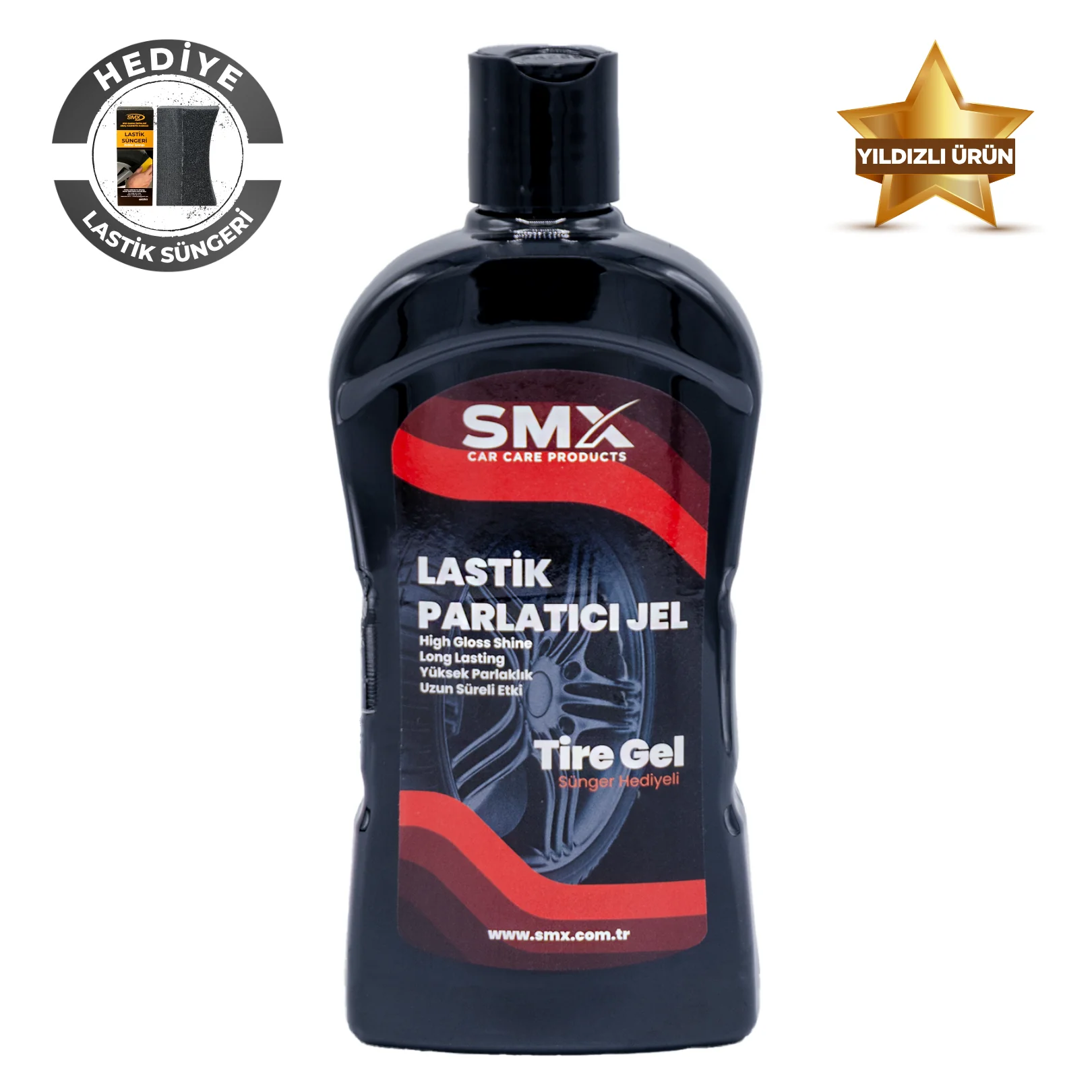 SMX Jel Lastik Parlatıcı 500 Ml + Sünger Hediye