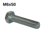 Akdeniz M6X50 Altıköşe Çelik Civata Tam Diş 8.8 Galvanizli