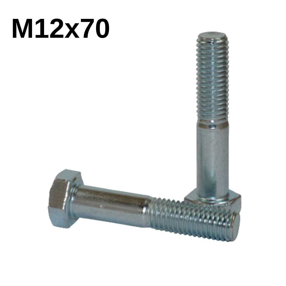 Akdeniz M12X70 Altıköşe Çelik Civata Tam Diş 8.8 Galvanizli