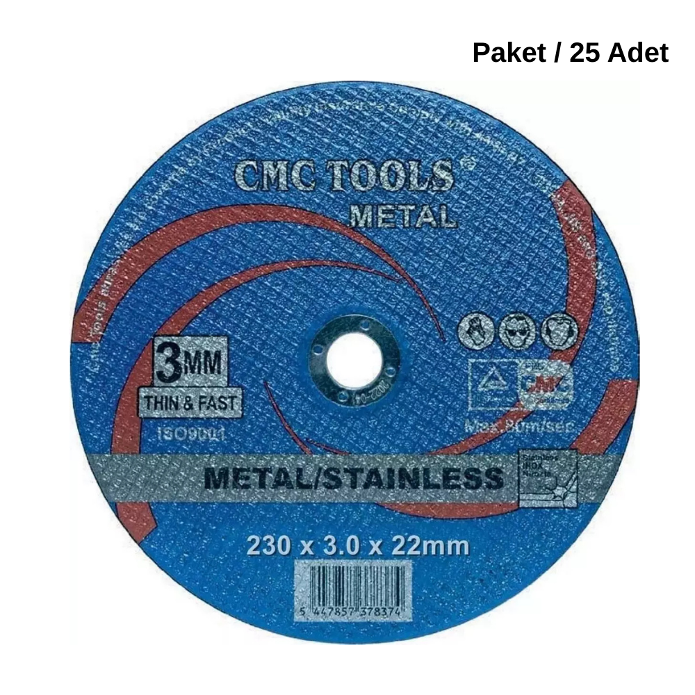 CMC4118 Metal Kesici Taş 230x3x22 mm 25 Adet