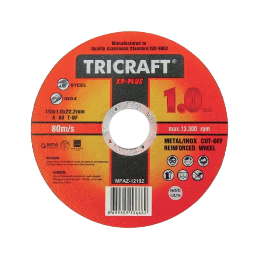 Tricraft Inox Metal Kesici Taş 115x1.0x22 mm