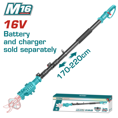 Total TERLI1658 16V AKÜLÜ BUDAMA MAKASI TELESKOPİK SAP