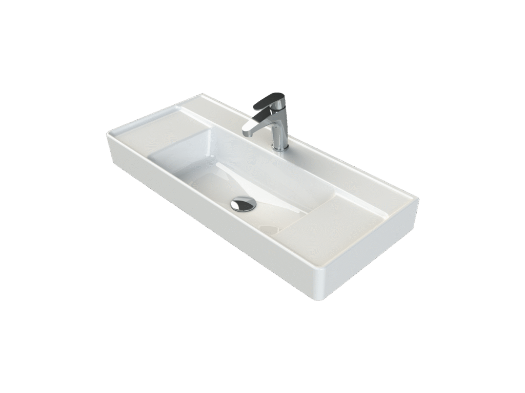 Etajerli Lavabo, Sharp, 85x38 cm