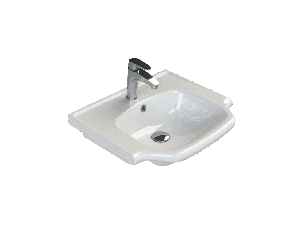 Etajerli Lavabo, Yeni Klasik, 55x48 cm