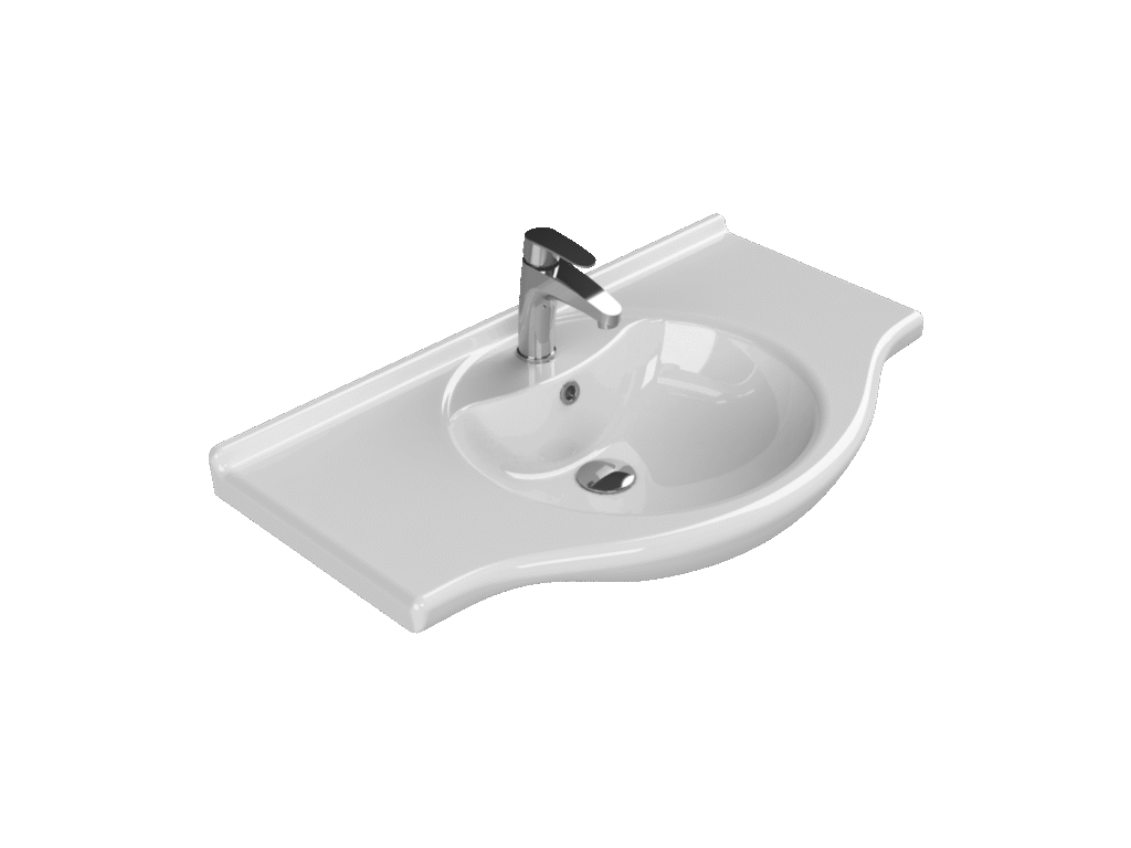 Etajerli Lavabo, Nil, 85x50 cm