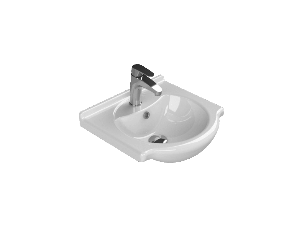 Etajerli Lavabo, Nil, 45x43 cm