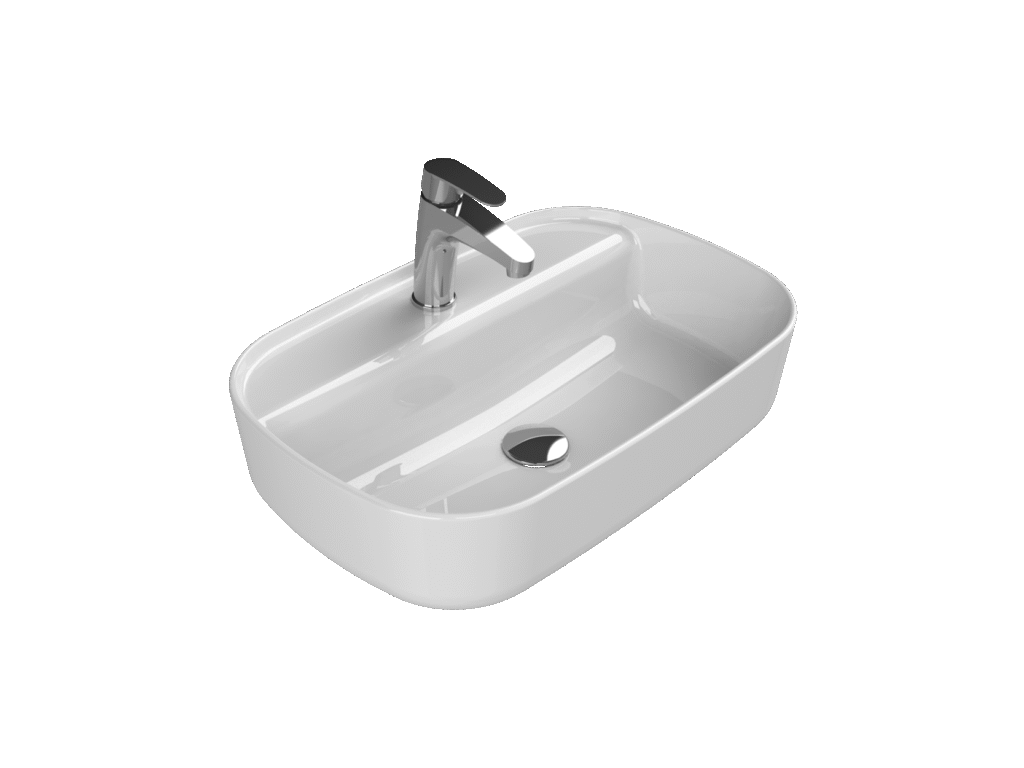 Tezgah Üstü Lavabo, Aqua, 60x40 cm