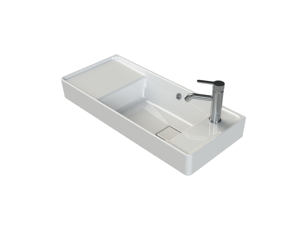 Etajerli Lavabo, Sharp, 80x35 cm