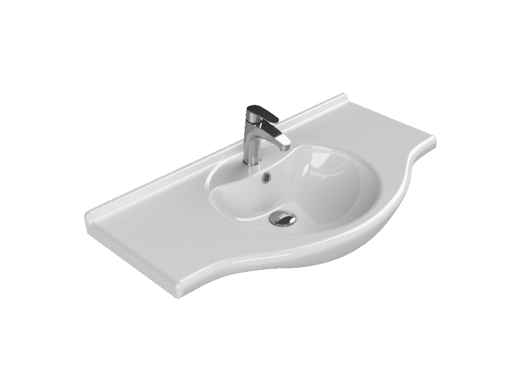 Etajerli Lavabo, Nil, 95x50 cm