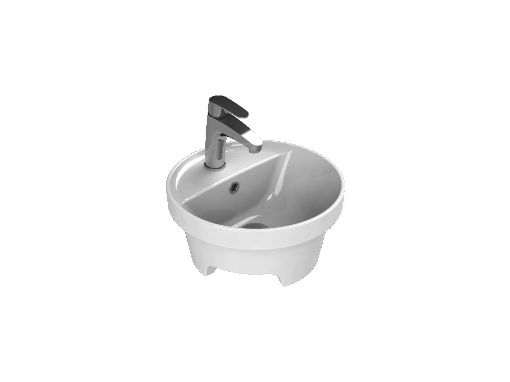 Tezgah Üstü Lavabo, Suit, Ø38