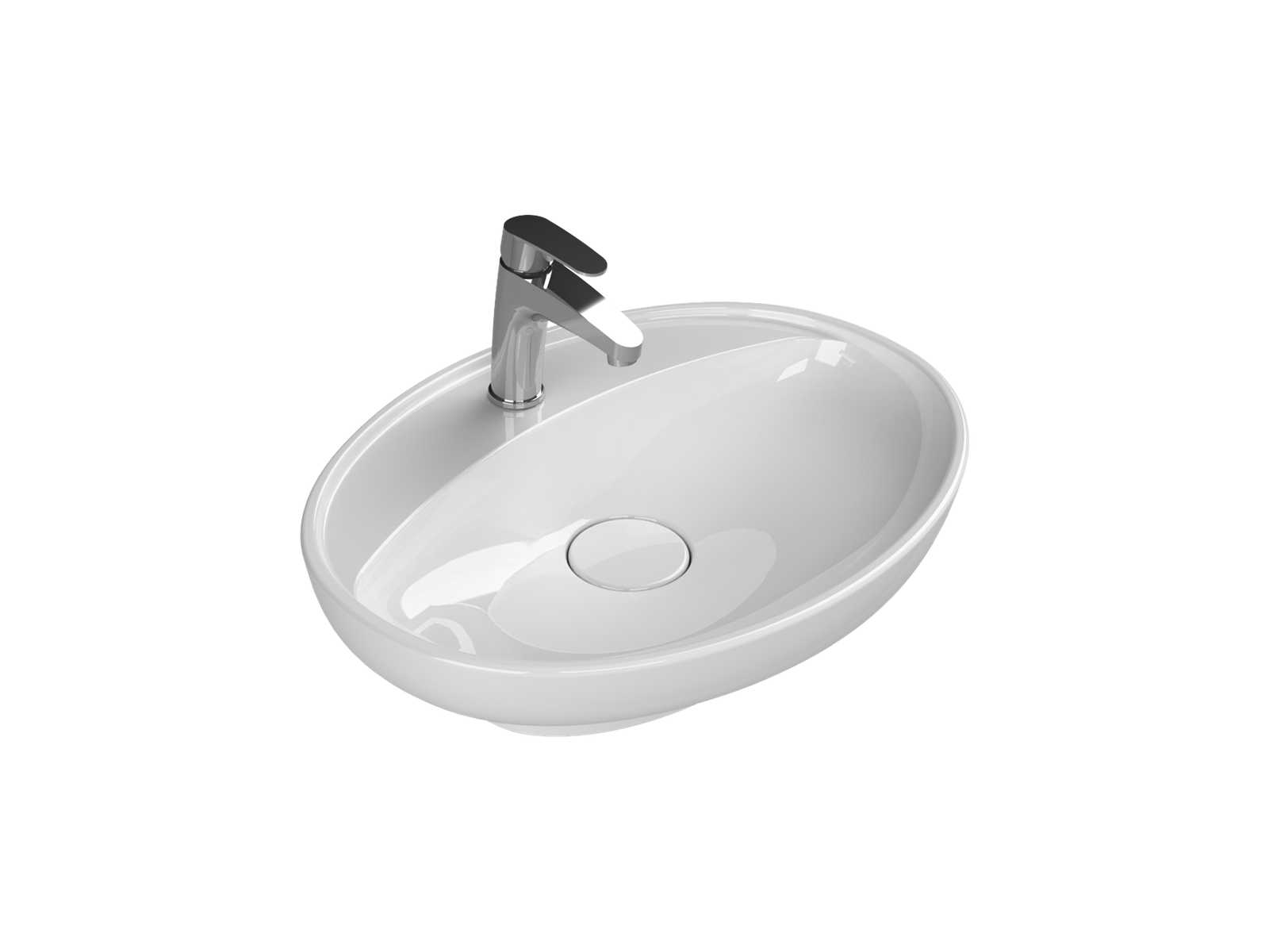 Tezgah Üstü Lavabo, Lal C, 60x45,5 cm