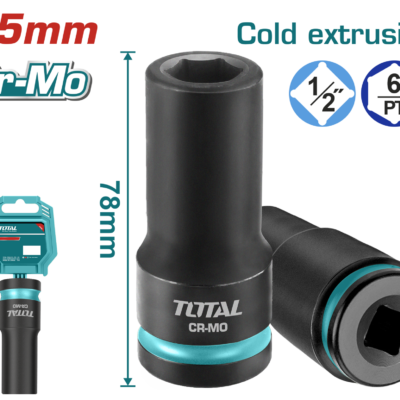 Total THDIS12152L 15 mm 1/2 Altı Köşe Darbeli Derin Lokma