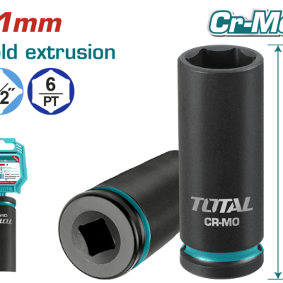 Total THDIS12212L 21 mm 1/2 Altı Köşe Darbeli Derin Lokma