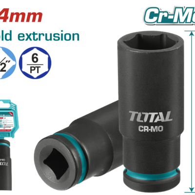 Total THDIS12242L 24 MM 1/2 ALTI KÖŞE DARBELİ DERİN LOKMA