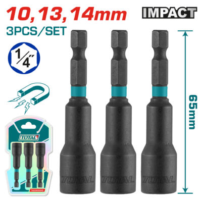 Total TAC2703431 3 Lü Manyetik Somun Seti 10,13,14