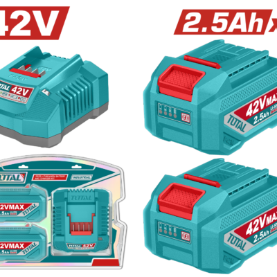 Total TFBCPM25221E 42V 2.5AH Li-Ion Akü Ve Şarj Aleti Seti
