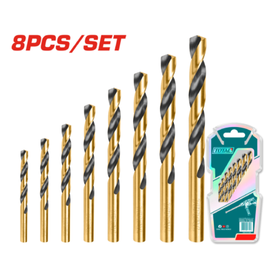 Total TACSD0801 8 Parça Hss Matkap Uç Seti
