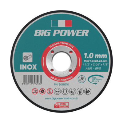 Total 30111510 Big Power 115x1.0 mm Inox Kesme Taşı
