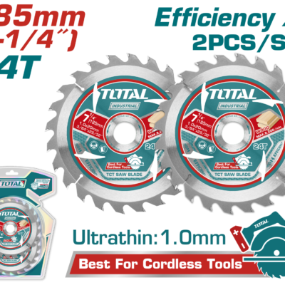 Total TAC2331853 Daire Testere Yedek Bıçak 185 mm 2 Li