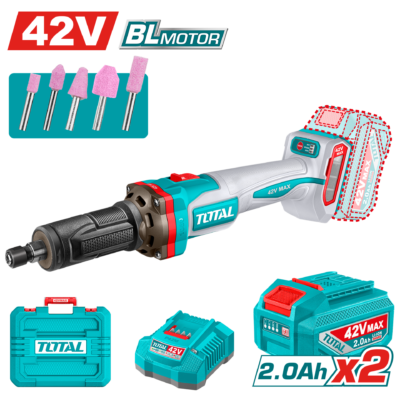 Total TDGLI42012E Li-Ion Akülü 42V Kalıpçı Taşlama