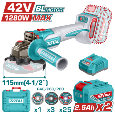 Total TAGLI4128112E Li-Ion Akülü 42V Taşlama