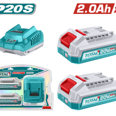 Total TFBCPK2212E P20S 2Lİ 2.0 Ah TFBLI2001 Akü Ve Şarj Aleti Seti