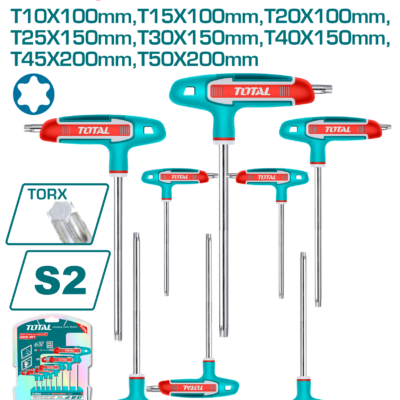 Total THHW80836 8 Parça T Tork Allen Anahtar Takımı