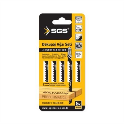 SGS2702 Dekupaj Ağzı Ahşap T244D 5'li Set