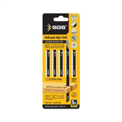 SGS2704 Dekupaj Ağzı Ahşap T344D 5'li Set