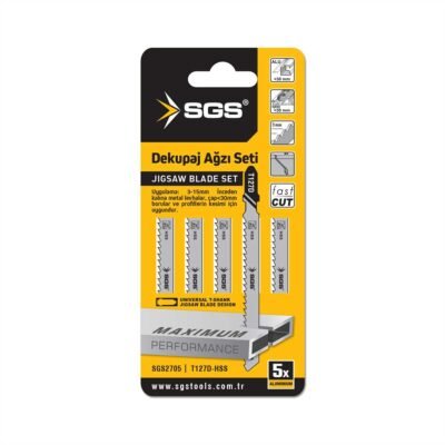 SGS2705 Dekupaj Ağzı Alüminyum T127D 5'li Set