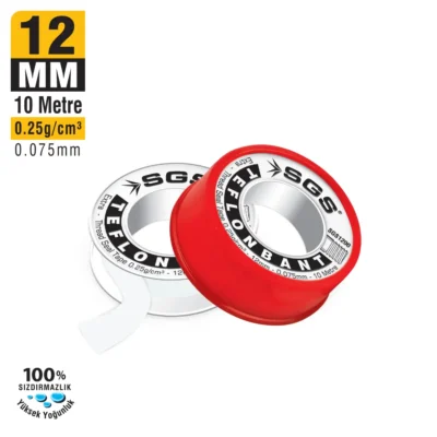 SGS1200 Teflon Bant Extra 12 MM x 10 M x 0,25 GR