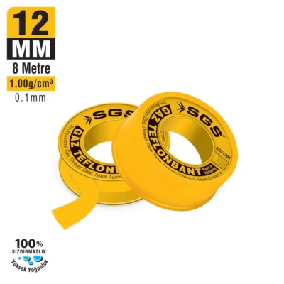 SGS1203 Gaz Teflon Bant 12 MM x 8 M x 1,00 GR