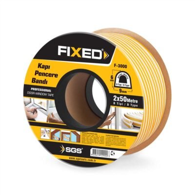 Fixed F3000 SGS Kapı Pencere Bandı (Beyaz) 2x50 MT