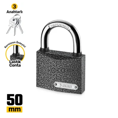 SGS1324 Asma Kilit Gri Boyalı 50 MM