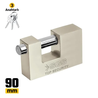 SGS1367 Asma Kilit Kayar Milli Saten Kaplama 90 MM