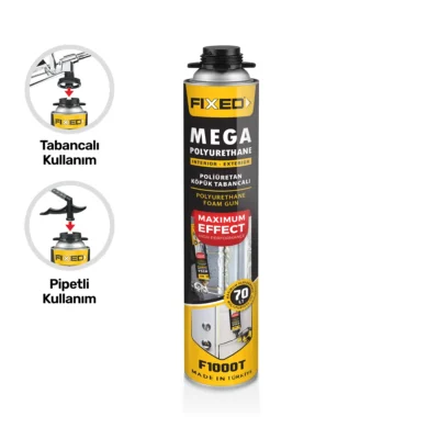 Fixed F1000T SGS Mega Poliüretan Köpük 1000 GR