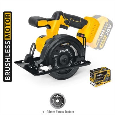 SGS5540B Akülü Granit&mermer Kesme Makinesi 125 MM (Kömürsüz Motor) (Solo Makina)