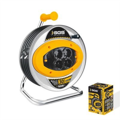 SGS2111 Metal Makaralı Uzatma Kablosu 3x2,5x30 MT