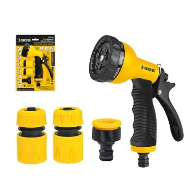SGS4254 9 Fonksiyonlu Sulama Tabancası (4 Parça Set)
