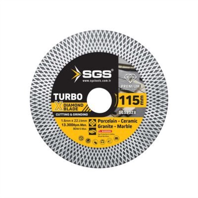 SGS2328 Turbo x Elmas Hassas Kesici ve Taşlayıcı (115x1,6 MM)