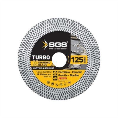 SGS2329 Turbo x Elmas Hassas Kesici ve Taşlayıcı (125x1,8 MM)