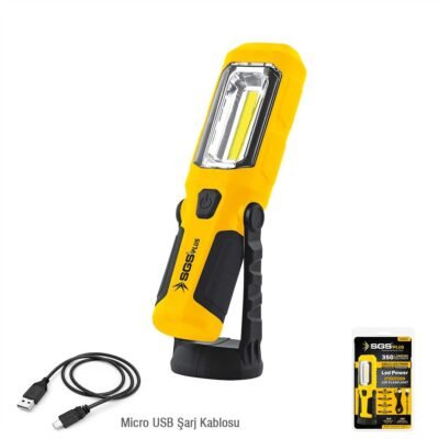 SGS5054 Şarjlı LED Fener 350 Lümen 3.7 V / 1200 MAH