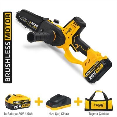 SGS5310 Akülü Ağaç Budama Testeresi 200 MM 20 Volt 1x4.0 AH