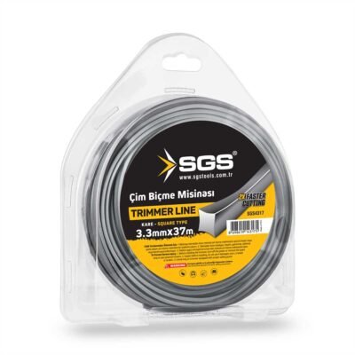 SGS4317 Tırpan Misinası 3.3 MM 37 MT Kare (Gri)