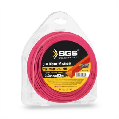 SGS4318 Tırpan Misinası 3.3 MM 52 MT Üçgen (Kırmızı)