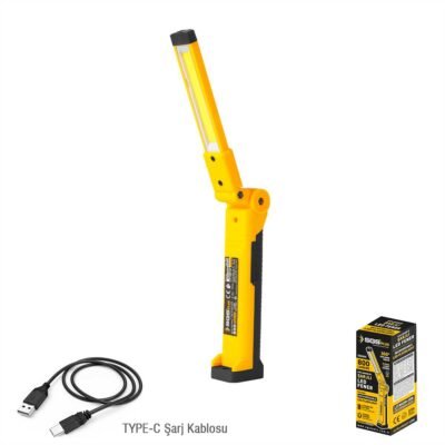 SGS5056 Şarjlı LED Fener 800 Lümen Katlanır 3.7 Volt/ 2000 MAH